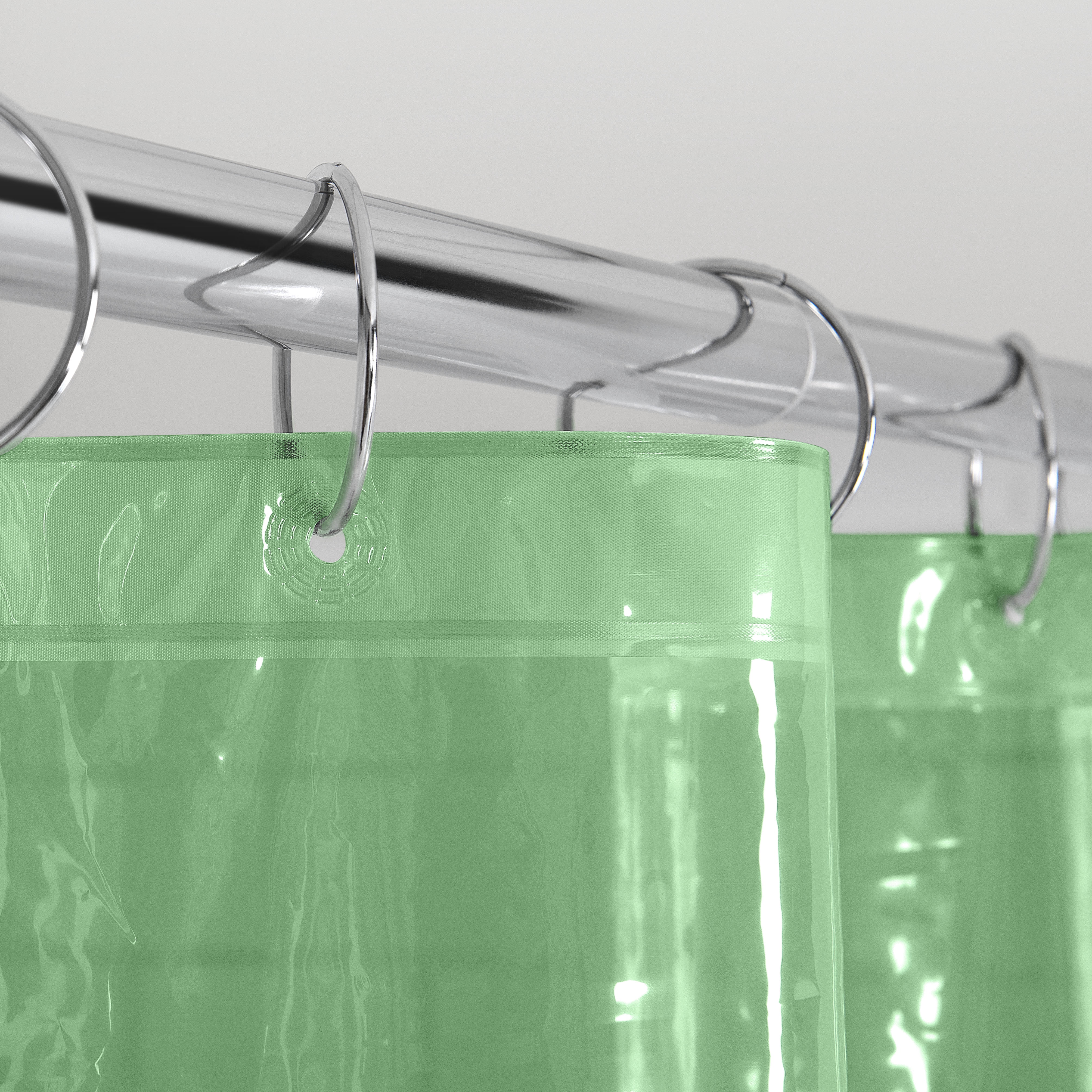 Mainstays Light Weight PEVA Shower Liner, 70" x 71" - Green