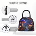 thumbnail image 4 of Balery Jungle Path Glowing Mushrooms Bolsa de Almuerzo para Mujeres, Caja de Almuerzo, Bolsa de Almuerzo Pequeña Impermeable, Tote de Almuerzo Reutilizable con Gran Capacidad, 4 of 6