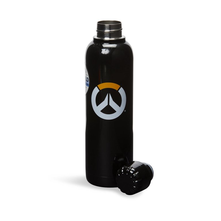 Overwatch Logo Black Double Wall Stainless Steel Water Bottle Holds