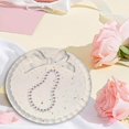 thumbnail image 1 of facefd Decorative Tray Display Plate White Matte for Kitchen Photo Props Ornament round, 1 of 9