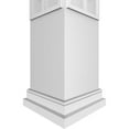 thumbnail image 5 of Ekena Millwork 10"W x 10'H Craftsman Classic Square Non-Tapered Calico Fretwork Column w/ Prairie Capital & Prairie Base, 5 of 8
