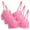Hot Pink, variant on 3 Pack Push-Up Bra Adaptive Bra Women Elegant Oversized Bra Super Gathered Lingerie Elegant Lace Bra Large Chest Small Size Adjustable Shoulder Straps Lace Adaptive Bra Underwear Hot Pink