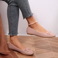 thumbnail image 5 of Rexoro Women Ballet Flats Bow Round Toe Snakeskin Dress Shoes Comfort Casual Office Shoes, 5 of 7