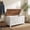 Brown and white color blocking (Mulin 9262 + Datong G5256K), variant on Farmhouse Storage Bench, Storage Chest with 2 Safety Hinges, 15.7 x 39.4 x 18.9 Inches, Ideal for Entryway, Bedroom, and Living Room