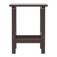 thumbnail image 5 of Polytrends  Laguna Hdpe All Weather Outdoor Patio Square Side Table Dark Brown, 5 of 7