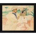 thumbnail image 2 of Gerda Wegener 18x15 Black Modern Wood Framed Wall Art Titled - A Moroccan couple, 2 of 6