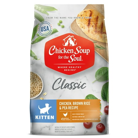 UPC: 0819239013183 | Chicken Soup for the Soul Kitten Dry Cat Food Chicken  Brown Rice  & Pea Recipe 4.5lb