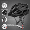 thumbnail image 2 of Casco, gafas, mascara y bolso negro 52-58 cm Malubero Malu1245, 2 of 4