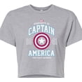 thumbnail image 3 of Marvel Captain America - The First Avenger - Juniors Cropped Graphic T-Shirt, 3 of 5