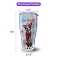 thumbnail image 5 of Hello Winter Australian Cattle Dog Smiling in Red Scarf Hat Welcome Christmas 30oz Stainless Steel Tumbler Insulated Cup with Lid Heeler Lover Gifts - 00017, 5 of 5