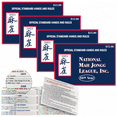 4 Pcs National Mahjong League 2025 Card National Mahjong Official