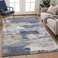 thumbnail image 6 of Addison Rugs Mayfield Premium Machine Washable Transitional Abstract Navy Rectangle Rug, 3' x 5', 6 of 6