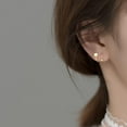 thumbnail image 3 of Cute Star Helix Climber Crawler Earrings Sterling Silver 925 Lucky Star Cartilage Wrap Cuffs Earring Screw Ball Ear Studs Dainty Jewelry Gifts for Women, 3 of 5
