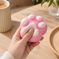 thumbnail image 3 of Cat Paw Squishy with Slow Rising Foam, Pink, for Kids and Adults, Relaxation Toy, 3 of 5