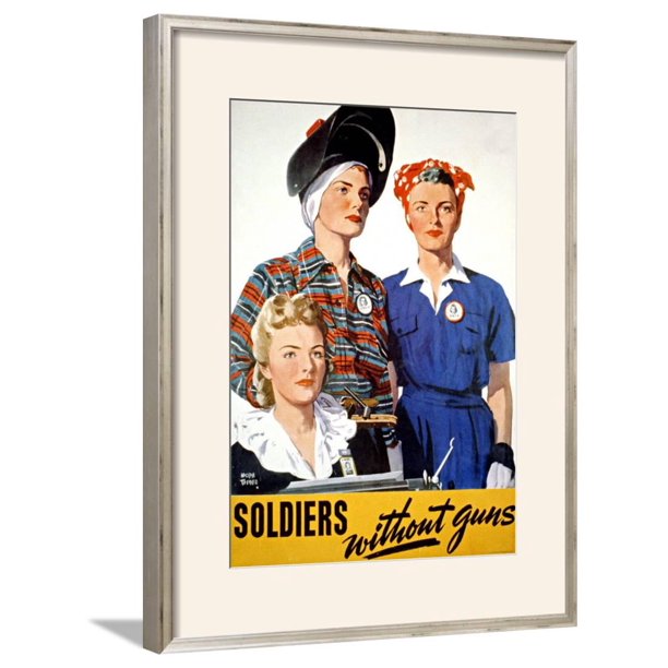 Soldiers Without Guns Framed Giclee Print Wall Art 19.5x25 Walmart