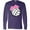 Purple, variant on Inktastic Volleyball with Pink Bow Long Sleeve T-Shirt