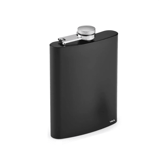 Licorera Y Ánfora De Bolsillo De 8oz Acero Inoxidable Lab.G, Negro