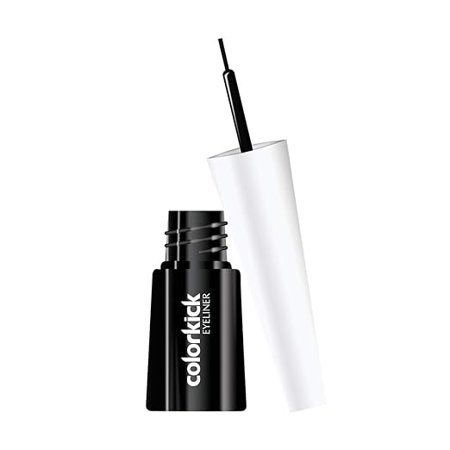 Lotus Makeup Colorkick Insta Shine Liquid Eyeliner, Black, 3.5 ml