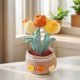 thumbnail image 5 of Kit Crochet en Maceta Flores Plantas Lindas Conjuntos Herramientas Con Mano (tulipán) Naranja, 5 of 9