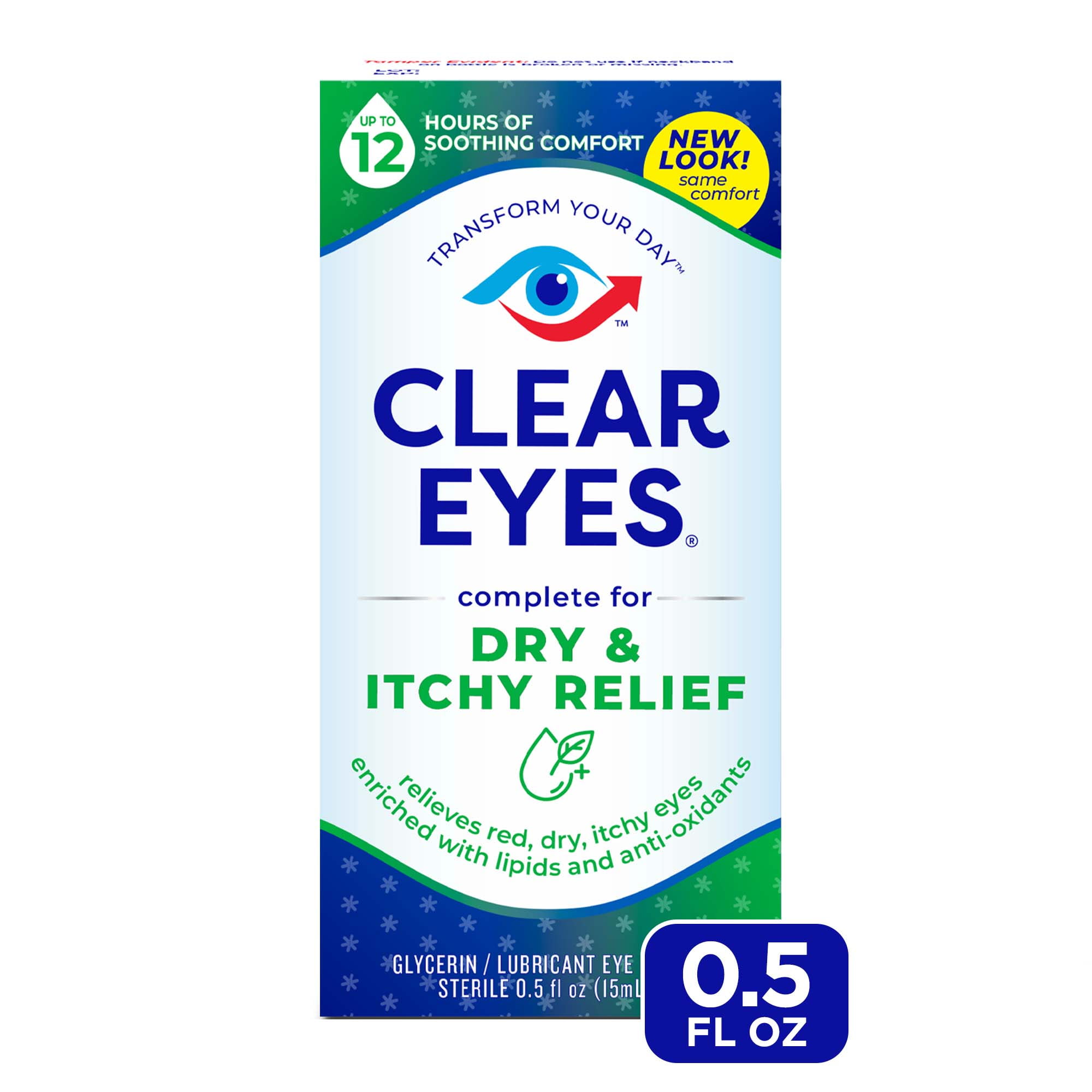 Clear Eyes Dry & Itchy Eye Relief Eye Drops, 0.5 fl oz