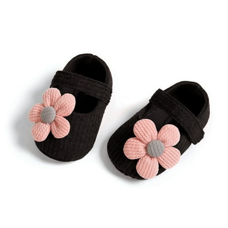 

Baby Girl Anti-Slip Casual Crib Shoes Infants Flower Sneakers Soft Soled First Walkers