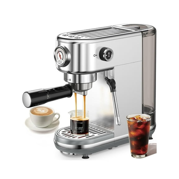 Espresso Machine with Milk Frother, 20 Bar High Pressure Professional Espresso M