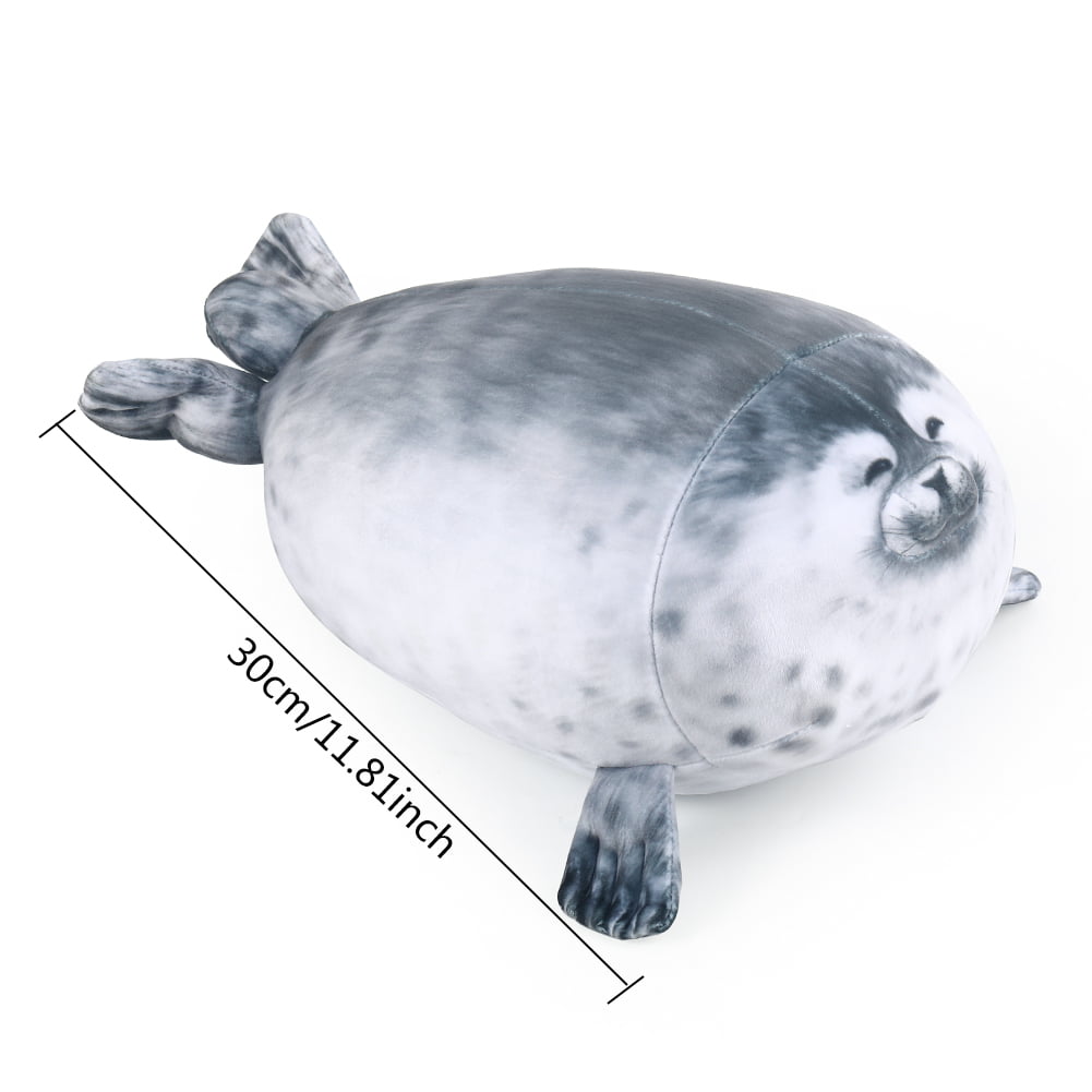 30-60cm Chubby Blob Seal Plush Pillow Animal Toy Cute Ocean Animal Stuffed Doll 
