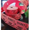 thumbnail image 2 of Soro Essentials- 2000 Double Raffle Ticket Roll Red Color- Consecutively Numbered Raffle Tickets for Events Carnivals Entry Class Reward Fundraiser and Prize Drawing, 2 of 5