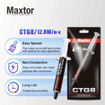 thumbnail image 3 of 12.8W/mk Maxtor CTG8 20g Thermal Paste Heat Conduction Compound Silicone Grease For Computer PC Laptop CPU GPU Video Card Chips CTG8EL-10g, 3 of 6