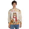 thumbnail image 4 of Happy Thanksgiving Shetland Sheepdog with Turkey Pumpkins Autumn Vibes All Over Print 3D Sweatshirt Unisex Merch Sheltie Dog Lover Gifts - 12018, 4 of 6