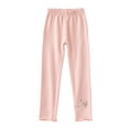 thumbnail image 3 of Piuwrlz Casual Play Leggings Girls Plain Pants Yoga Pant Pink Size 6 Years, 3 of 6