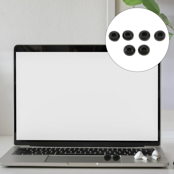 Soimiss 3Pairs Memory Foam Earbuds Tips Replacement Noise Reducing Earphone Caps Black