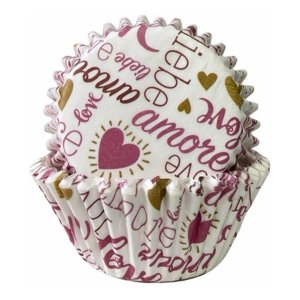 Genérico - Pack X200 Capsula Para Hornear Capsulas Cupcake Love 8Cm