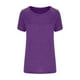 thumbnail image 5 of Fiudx Ofertas Relámpago Top de Cuello Redondo de Manga Corta Suelto Estampado Casual para Mujer, 5 of 6