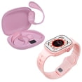 thumbnail image 1 of Kronos Train Pack STF: Smartwatch 2" + Audífonos Inalámbricos OWS, resistentes al agua, color rosa, 1 of 12