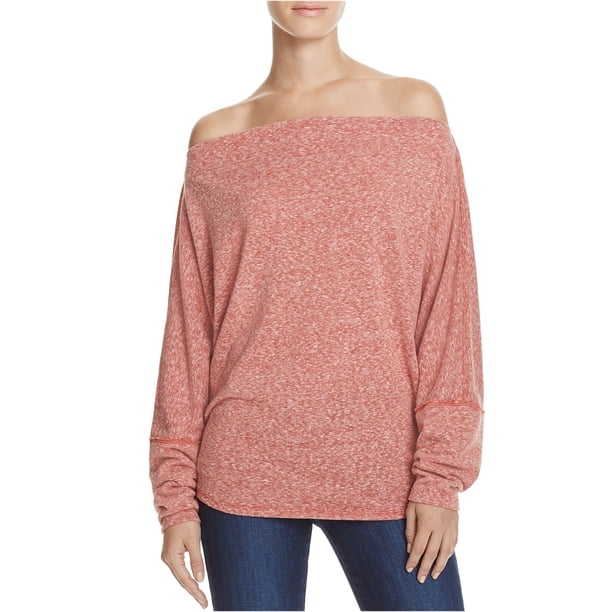 Camiseta básica jaspeada Free People para mujer roja grande