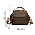 thumbnail image 6 of Nylon Versatile Shoulder Bags Large Capacity Crossbody Bags for Women Ladies Work Shopping Travel Daily Use (Brown), 6 of 7