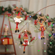 thumbnail image 4 of 2 coronas navideñas artificiales para puerta de entrada, pared, ventana, casa de campo (pequeñas), 4 of 8