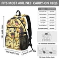 thumbnail image 3 of JIALIOU 14" Laptop Backpack Waterproof Airline Approved Stylish Casual Daypack for Travel Business College Work, Happy Cute Ducks, 3 of 8