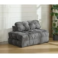thumbnail image 6 of Folding Sofa Bed, Convertible Sleeper Chair with Pillow Foldable Mattress, Boneless Fold Out Chair Bed Comfy Floor Sofa Lounge for Living Room, Bedroom, Gray, 6 of 9