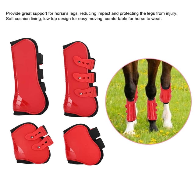 Bota de pata de caballo ajustable, un conjunto de bota de pata de caballo delantera, protector de pata de caballo, innovación moderna
