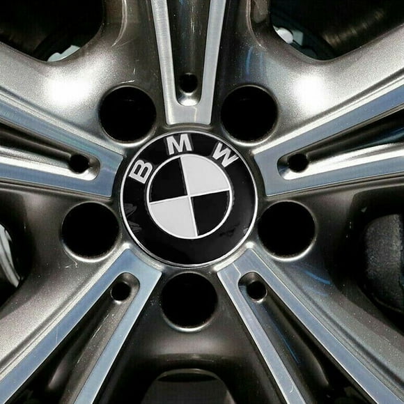 Peggybuy 4Pcs Wheel Centre Caps 68MM Wheel Center Cap Replacement for BMW 1 3 5 7 Series