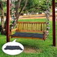 thumbnail image 2 of Cojín de banco de jardín Al aire libre / interior Patio Asiento Cojín Silla Negro 100x50x10cm Sunnimix cubierta de banco, 2 of 7
