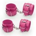 thumbnail image 1 of Correas de tobillo de cuero perfectas para entrenamiento Fitness puños glúteos y piernas, yoga en casa para hombres y mujeres, 1 of 5