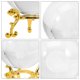 thumbnail image 2 of 1 Set of Crystal Ball Sphere with Stand Desktop Decorative Clover Crystal Ball Home Decor, 2 of 3