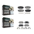 thumbnail image 1 of TEC Front Rear Ceramic Brake Pads Kit for Car Honda Odyssey Acura MDX KTC-100399, 1 of 10
