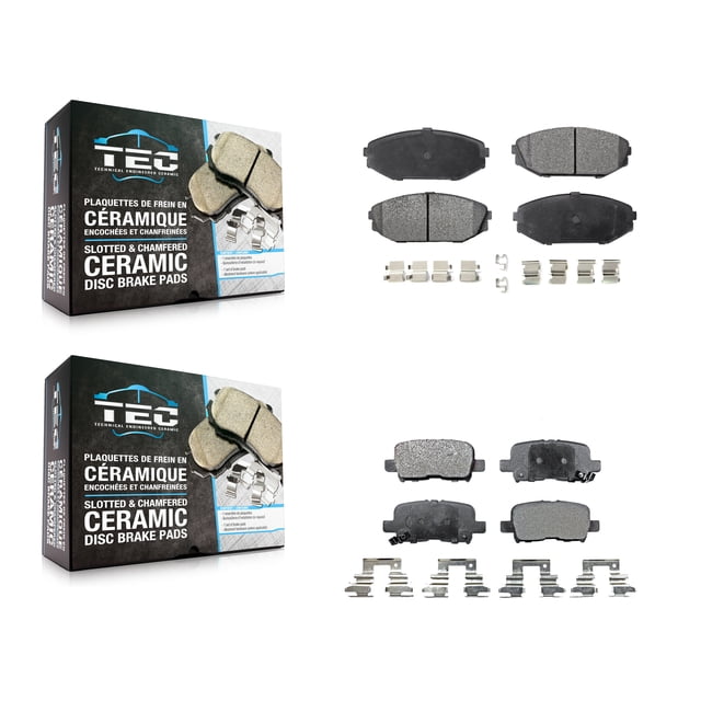TEC Front Rear Ceramic Brake Pads Kit for Car Honda Odyssey Acura MDX KTC-100399