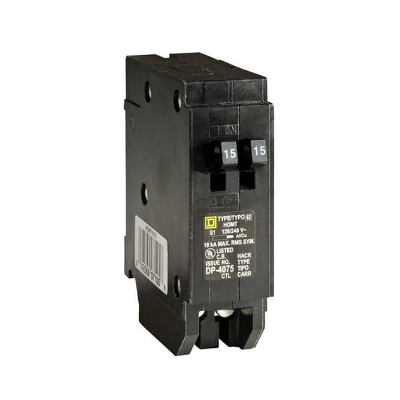 Square D Square D HOMT1515CP Tandem Circuit Breaker, 15 Amp