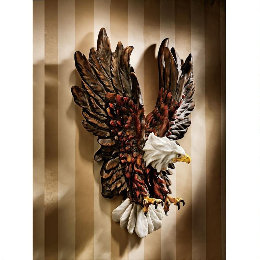 Patriotic Majestic Mountain Eagle Design Toscano Exclusive 21½" Garden Statue 