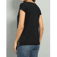 thumbnail image 4 of PrettyGuide Women's Sequin Top Shimmer Glitter Loose Bat Sleeve Party Tunic Tops, 4 of 7
